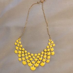 Yellow and gold statement necklace